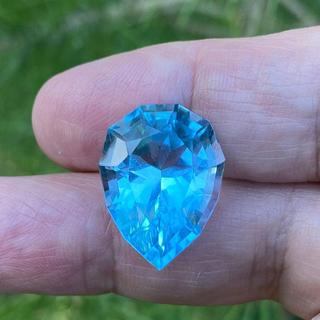 **SOLD**Blue Topaz Precision Cut